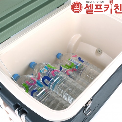 세이블 T아이스박스 55L 바퀴형 테이블 세이블 캠핑용 대용량 쿨러 55L 캐리어아이스박스